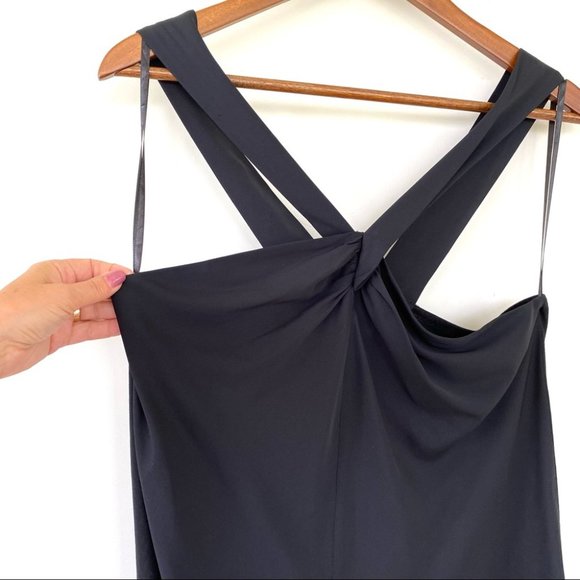 Silk Banana Republic Black Halter Tank Top - Picture 2 of 9